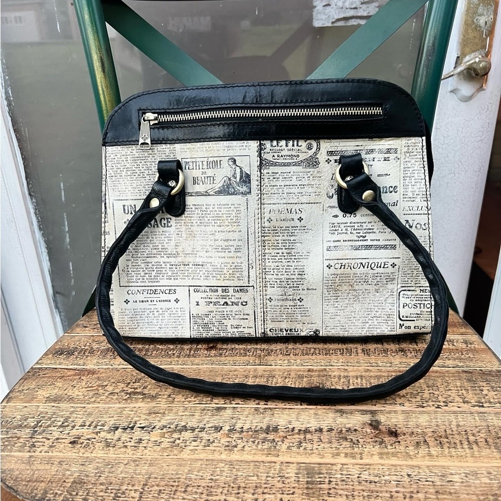 Patricia Nash Newspaper Print Purse